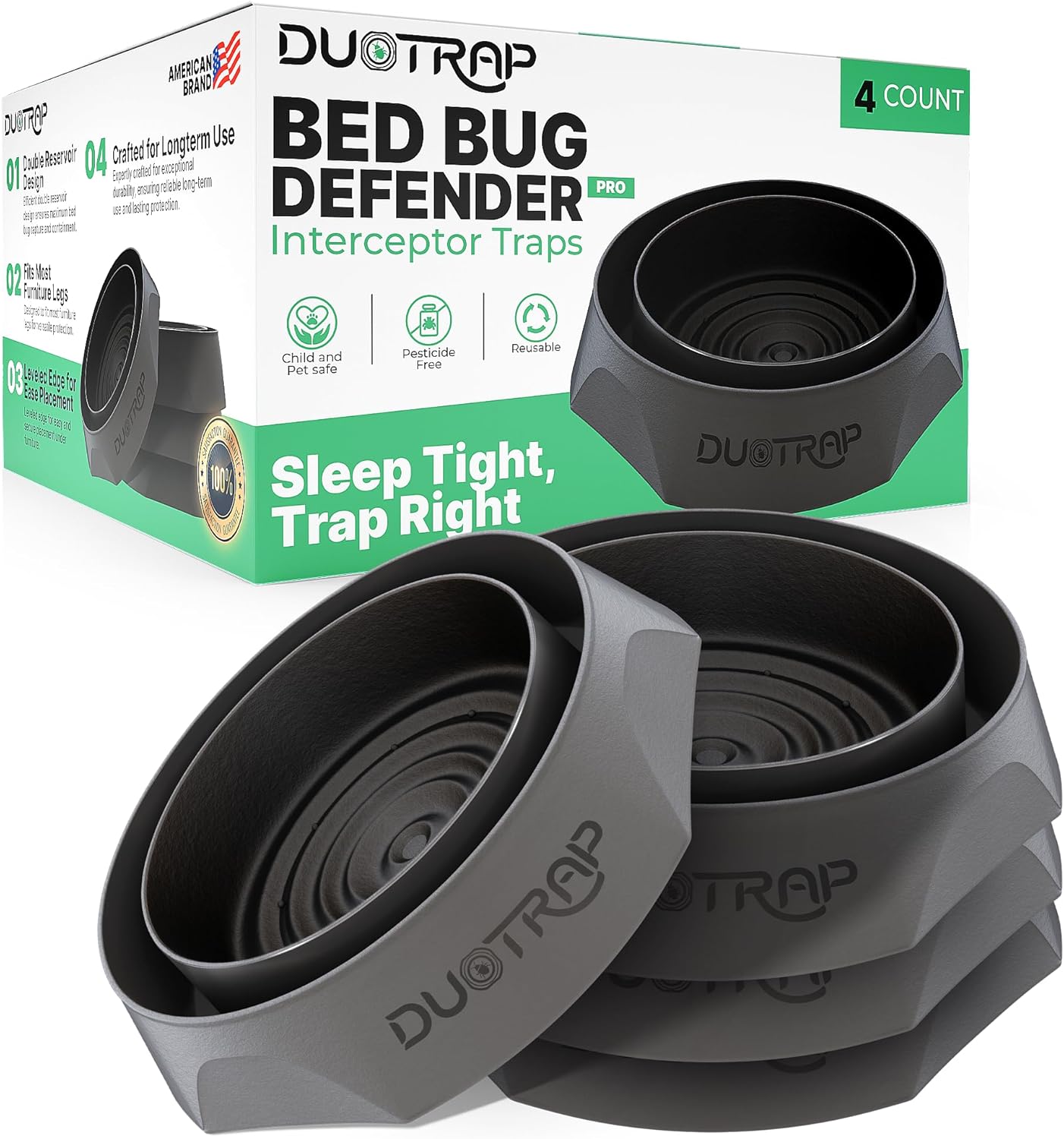 DuoTrap Bed Bug Defender Pro - Bed Bug Trap